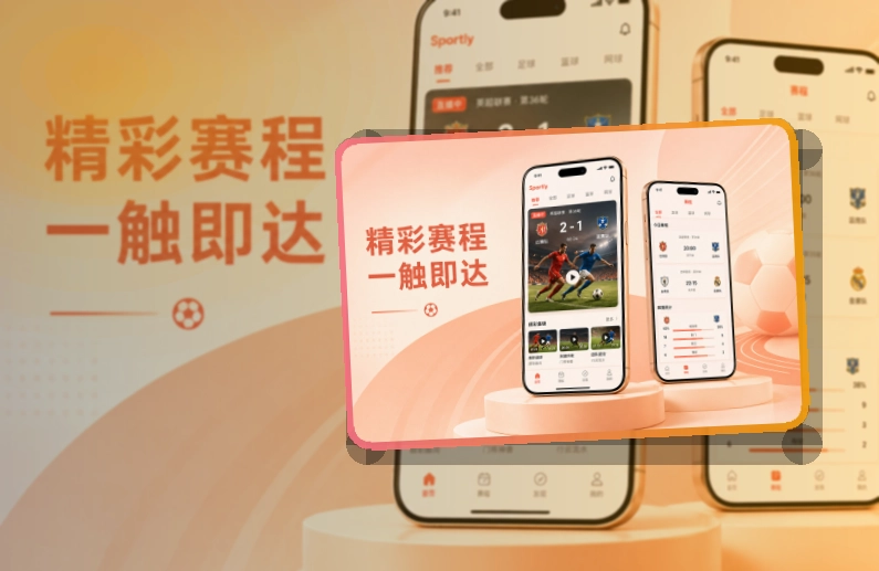 满冠体育 快速入口 · 比赛日App入口 · 直播入口更容易找界面展示